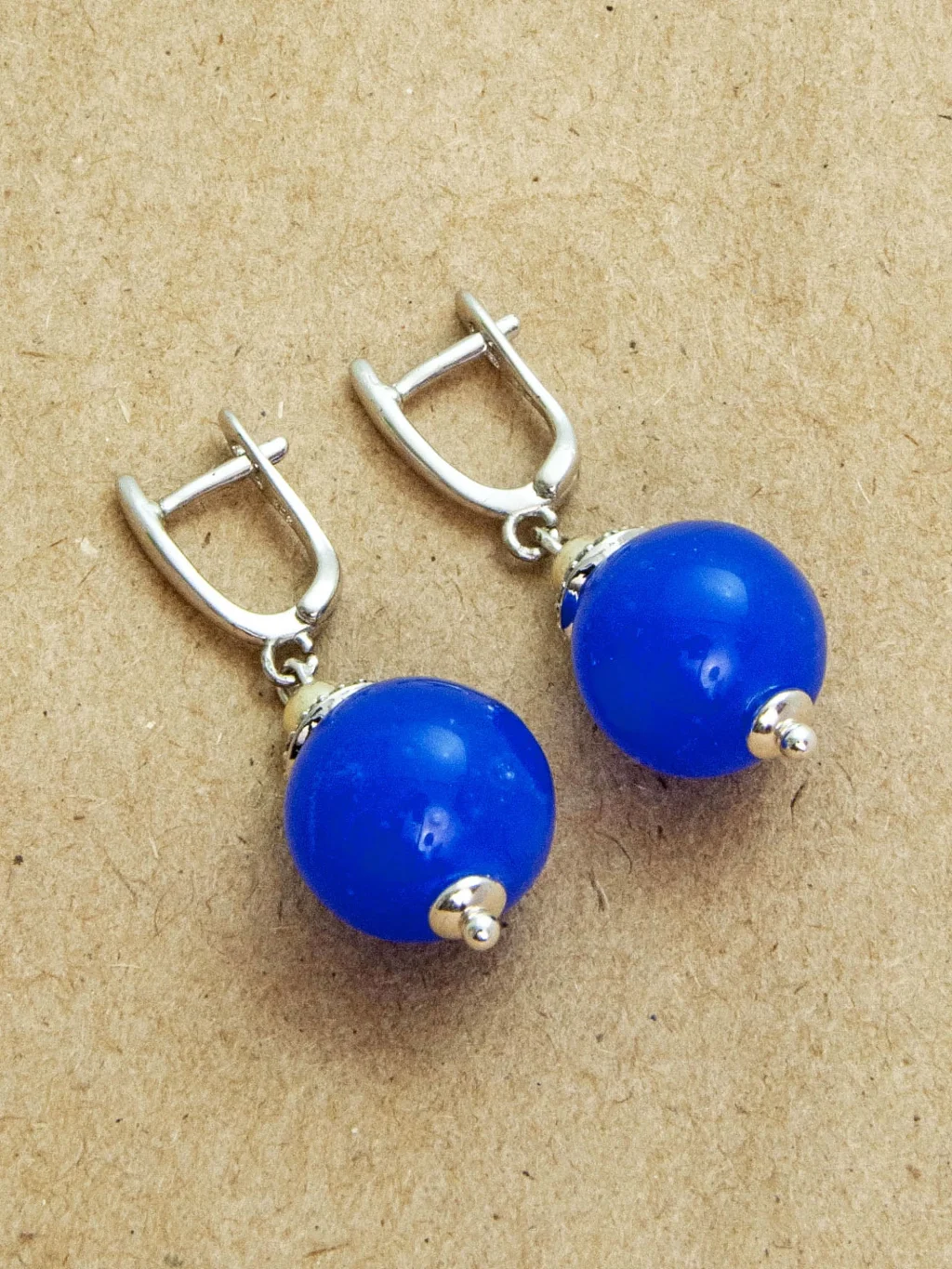 Серьги из муранского стекла.